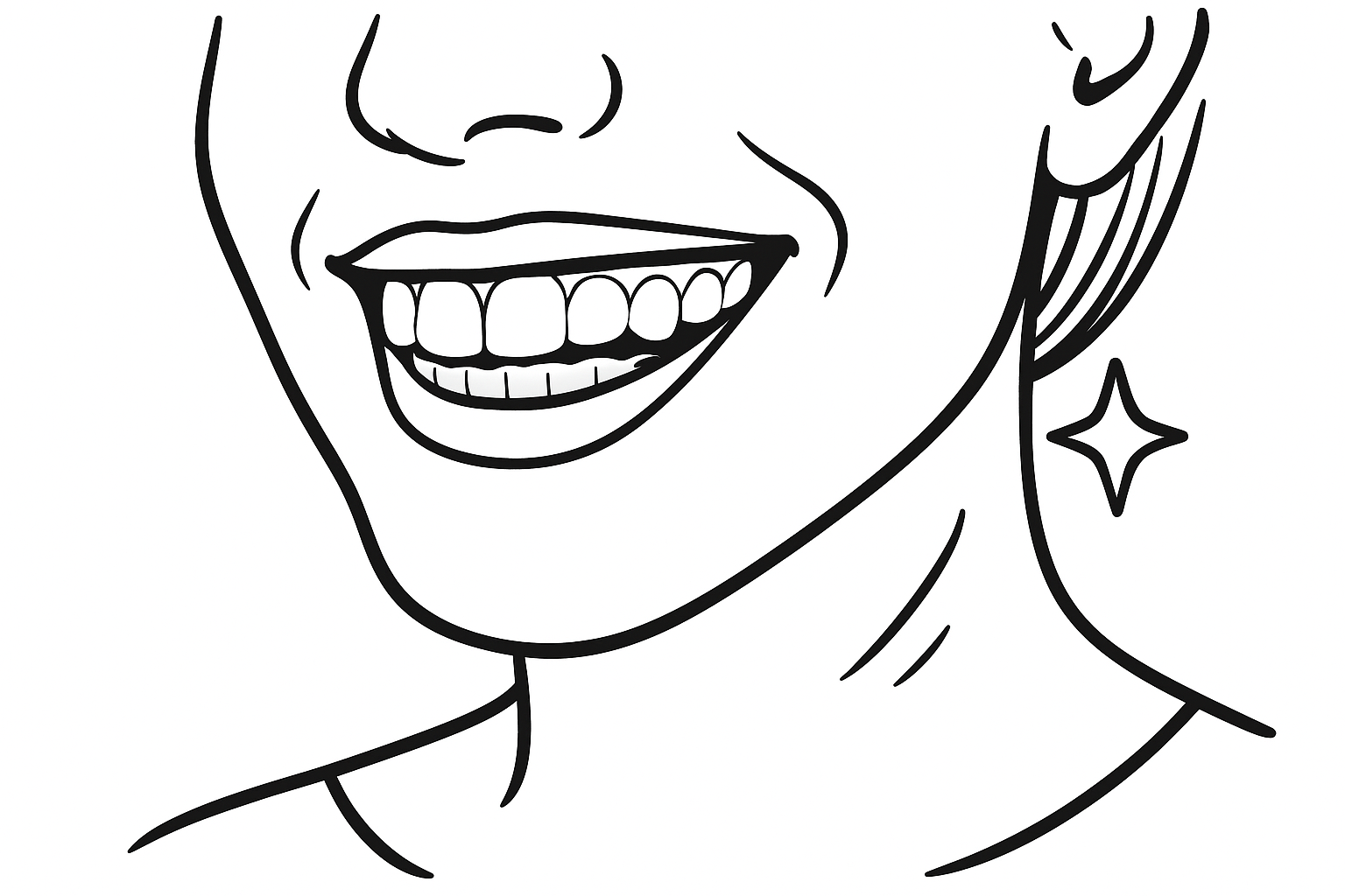 Smiling confidently with clear aligners